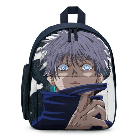 Satoru Art Jujutsu Kaisen Children's Schoolbag Bookbag Adjustable Daypack Preschool Kindergarten Kid's Backpack Lightweight Satchel Travel Shoulders Bag Gift