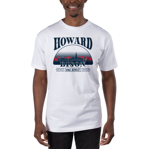 Men's Uscape Apparel White Howard Bison T-Shirt