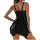 thumbnail image 3 of Traje de baño de 2 piezas para mujer, trajes de baño para mujer, bikini push-up para mujer, traje de baño acolchado de color regular a juego, conjunto de ropa de playa para mujer, 3 of 4