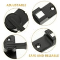 thumbnail image 4 of Black Barn Door Lock with 90 Degree Rotatable Buckle for Home Security Fits Sliding Doors, 4 of 6