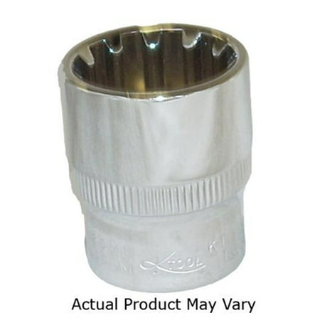 

K Tool 20719 Chrome Spline Socket 3/8 Drive 19mm