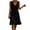 A2_Black#midi cotton dresses for women, variant on Women Cotton Sleeveless Dresses Ruffle Hem Drawstring Waist Boho Mini Sundress Solid Wrap V Neck Summer Vacation Dress Blue,XL