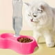 thumbnail image 4 of Comedero doble antideslizante para mascotas, pequeño y ovalado, con diseño elevado para perros y gatos pequeños. Platos elevados fáciles de limpiar para una alimentación sin complicaciones., 4 of 7