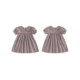 thumbnail image 2 of Loicainy Baby Toddler Girl Dress 6 12 18 24 Months 2T 3T 4T Short Sleeve Doll Collar Plaid Summer A-line Dresses Clothes, 2 of 9