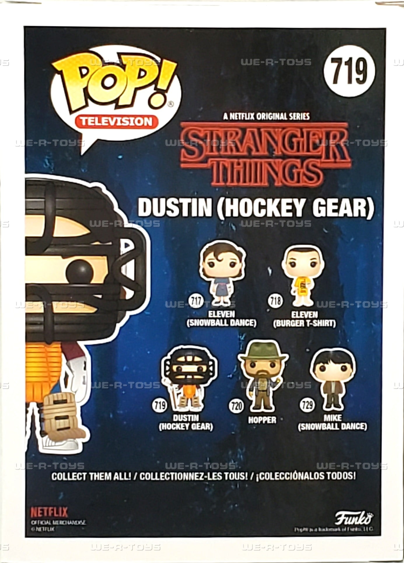 Stranger Things Funko POP! TV Dustin Vinyl Figure (Hockey Gear
