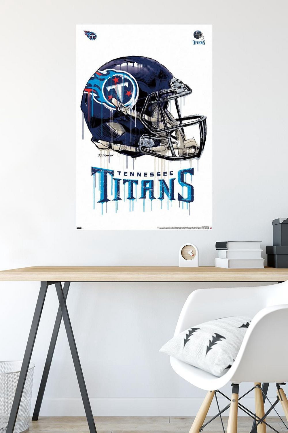 NFL Tennessee Titans - Drip Helmet 20 Wall Poster, 22.375" x 34"