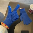 thumbnail image 2 of Women's Gloves Mittens Jelly Winter Bare Fingers Knitted Gloves Women'S Solid Color Screen Protector Warm Windproof Cycling Finger, Women's Accessories Gloves Mittens, 2 of 4