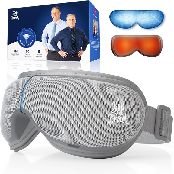 Bob and Brad Eye Massager with Heat and Cooling Compression for Dry Eyes Relief Improve Sleep, Gifts for Men Women
