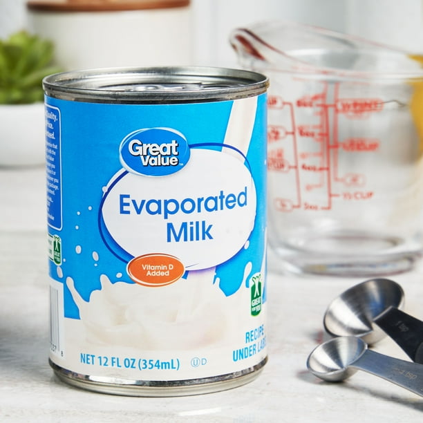 (6 Pack) Great Value Evaporated Milk, 12 oz