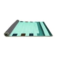 thumbnail image 2 of Ahgly Company Indoor Rectangle Solid Turquoise Blue Modern Area Rugs, 3' x 5', 2 of 4