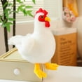 thumbnail image 5 of Fluffy Chicken Plush Toys Cute Farmyard Animal White Chicken Plushies Funny Hen Stuffed  Dolls Gift, 5 of 5