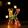 thumbnail image 6 of Handmade Floral Leter Night Light, Resin Pressed Flower Resin Letters Nightlight with LED Light, Letter Decortions Lamps for Gift, 6 of 7