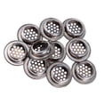 thumbnail image 1 of 10 Pcs Couverture de Ventilation en Acier Inoxydable pour Armoire 25mm, 1 of 8