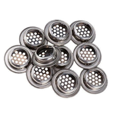 

10pcs Air Vent Louver Round Hole for Kitchen Cabinet Cupboard-25mm