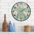thumbnail image 6 of Goldfish in Pond Wall Clock Modern Decor Acrylic Clock Golden Hands 9.5in, 6 of 12