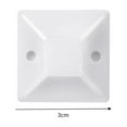 thumbnail image 2 of LLDYYDS 10PC Zip Tie Mount Square Adhesive Cable Ties for Wire Clips Cable Management, 2 of 3