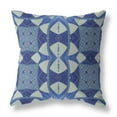thumbnail image 1 of HomeRoots 411965 Coussin de 18 Po Cercle Cosmique Bleu Foncé en Daim, 1 of 3