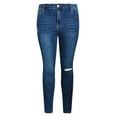 thumbnail image 4 of City Chic Women's Plus Size Asha Spirit High Rise Skinny Crop Jeans, 4 of 5
