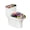 Paint Splatter Bright, variant on HELLHERO Toilet Covers Set with Fits All Toilet Shapes 2 Pieces Bathroom Toilet Lid Cover Set U-Shaped for Elastic Bottom