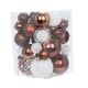thumbnail image 3 of 36 colgantes decorativos irrompibles para árbol de Navidad. Blanco Marrón, 3 of 9