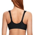 thumbnail image 2 of Curyon Womens Front Closure Underwire U-Back Unpadded Wide Strap Plus Size Bra,36D, 2 of 5