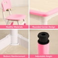 thumbnail image 3 of Kids Table and 4 Chairs Set, Toddler Height Adjustable Desk with Graffiti Desktop, Non-Slip Legs, Max 300lbs,Arts & Crafts Table，Children Multi-Activity Table for Classrooms,Home,Daycares, 3 of 7