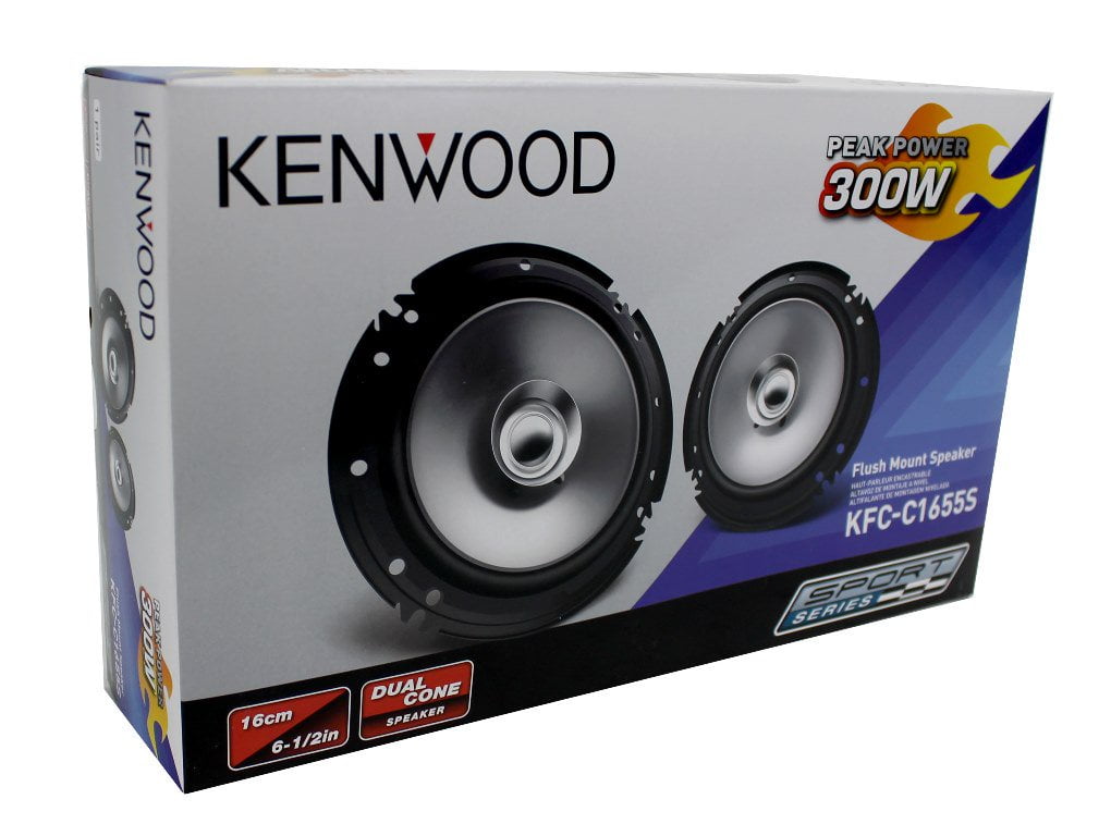 Kenwood Kfc C1655s 6 5 Dual Cone Speaker System 300 Watts Max Kenwood Kfc C1655s 6 5 Dual Cone Speaker System 300 Watts Max