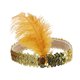 thumbnail image 1 of Ofertas Únicas 1 Pc Diademas de Plumas con Diamante Falso para Mujeres Tono Dorado, 1 of 6