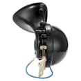 thumbnail image 2 of Loud 105DB 12V / 24V Negro Impermeable Cuerno de caracol eléctrico Cuerno de aire, 2 of 8