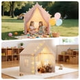 thumbnail image 5 of AMTPM Kids Play Tent 2 in 1 with Padded Mat and Lights, Large Kids Playhouse with 2 Doors & 4 Windows, Indoor & Outdoor, 5 of 9