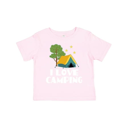 

Inktastic I Love Camping Summer Vacation Gift Toddler Boy or Toddler Girl T-Shirt