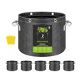 thumbnail image 1 of Bolsas para cultivo de plantas InfiniPower de 7 galones, paquete de 5, con anillos y asas, 1 of 7