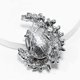 thumbnail image 3 of Colorful Artificial Crystal Moon Brooch Elegant and Delicate Costume Pin Jewelry for Women and Girls(Burgundy), 3 of 4