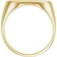 thumbnail image 2 of FB Jewels 10K Yellow Gold 18x12mm Men's Oval Signet Ring, 2 of 2