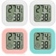 thumbnail image 1 of Mini LCD Digital Termómetro Interior Higrómetro 4 Piezas Termohigrómetro Indicador de Nivel de Confort Alta Precisión Portátil para Sala de Estar Almacén Bebé R, 1 of 5