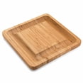 thumbnail image 2 of Amdohai Bamboo Cheese Cutting Board with Knife Set Wooden Serving Tray for, 2 of 6