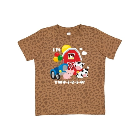 

Inktastic TWO-I-E-I-O 2nd Birthday Gift Toddler Boy or Toddler Girl T-Shirt