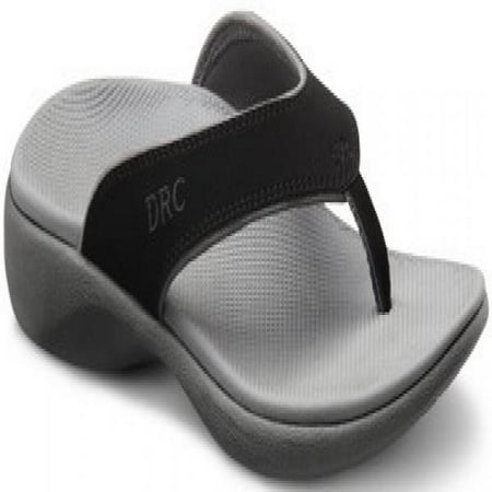 

Dr. Comfort Womens SHANNON Black Diabetic Orthotic Thong Slipper 5 C/D US