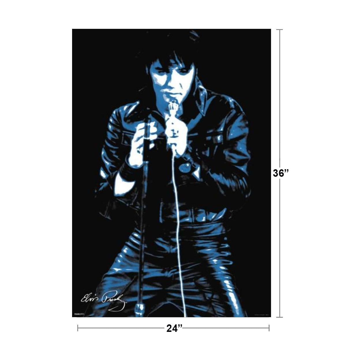 POSTER 24x36 Elvis Presley Singer Actor Art Wall Indoor Room Outdoor Poster 