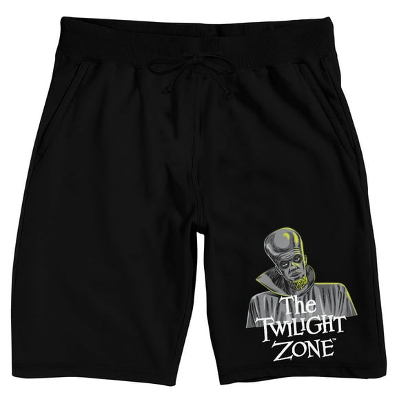 Twilight Zone Kanamit Men's Black Lounge Shorts-Medium