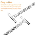 thumbnail image 5 of Uxcell Iron Flat Chain Strap, 47" Handbag Purse Chain Strap DIY Bag Replacement, Silver Tone, 5 of 6