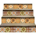 thumbnail image 3 of HomeRoots 400306 5 x 5 in. Golden Multi Orange Mosaic Peel & Stick Tiles, 3 of 9