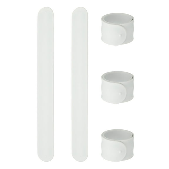 5 Pcs Silicone Slap Bracelets Bulk, Snap Wristbands for Party Favors and Classroom Reward