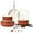 Tangerine, variant on 15Pcs Pots and Pans Set Non Stick, Cookware Sets with Detachable Handle, Nonstick RV Kitchen Cooking Set Removable Handles, Oven Safe, Induction Fast, Stackable Non-stick Set, Black