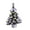 Silver, variant on LED Star Christmas Tree Decoration, Battery-Operated Hanging Ornament with Artificial Pine Cones & Berries for Indoor Xmas Tree Topper, Festive Glowing Holiday Home and Party Decor