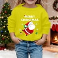 thumbnail image 2 of NordicNest Print Girls Pullover Hoodie Cozy Sweatshirt Soft Long Sleeve Casual Top For Toddler Youth Kids Holiday Party Outfit Hoodie, 2 of 4