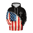 thumbnail image 2 of Lotusprinthandmade 250th America Anniversary National Flag Hoodie 3D Multicolor (3XL), 2 of 5