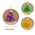thumbnail image 2 of GBAYXJ Household pendant Christmas Tree Ornament Handmade Sea Glass Christmas Tree Hanging Decorations Christmas Pendants Decor With Rope For Sea Lovers Xmas Tree (1PCS ), 2 of 4