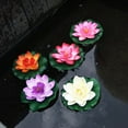 thumbnail image 1 of PENGXIANG 1Pc Simulation Lotus Flower Mini Artificial Pond DIY Home Fish Tank Decoration Peach Red, 1 of 13