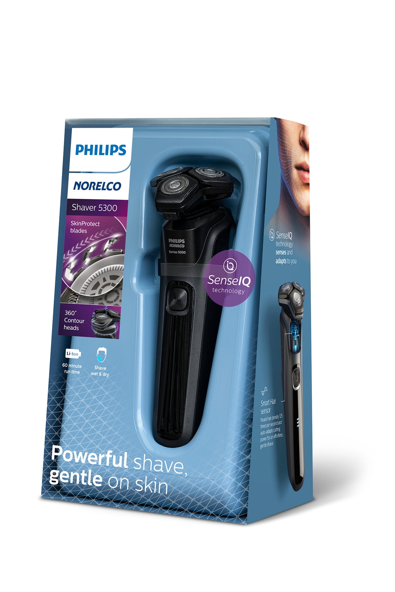 Philips Norelco Shaver 5300, Rechargeable Wet & Dry Shaver with 